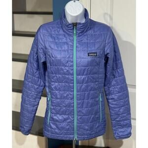 Women's Size Extra Small (XS) Patagonia Nano Puff Full Zip Periwinkle Jacket!